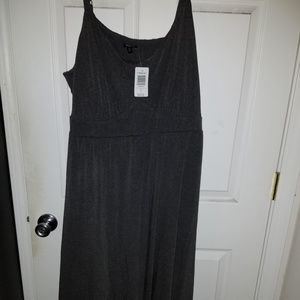 Nwt Torrid Knit Gray Tiered Maxi Dress Size 5
